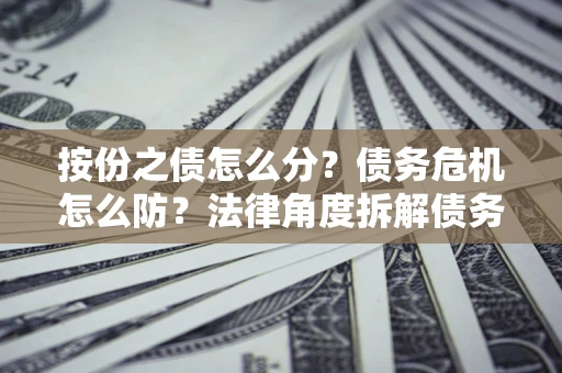 北京按份之债怎么分？债务危机怎么防？法律角度拆解债务分配与风险自保指南
