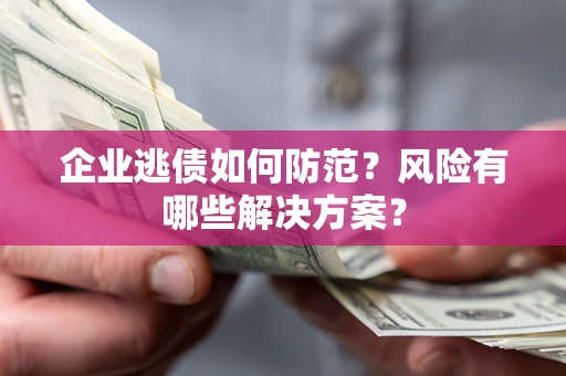 北京企业逃债如何防范？风险有哪些解决方案？