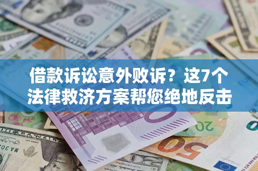 北京借款诉讼意外败诉？这7个法律救济方案帮您绝地反击！