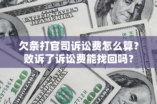 北京欠条打官司诉讼费怎么算？败诉了诉讼费能找回吗？