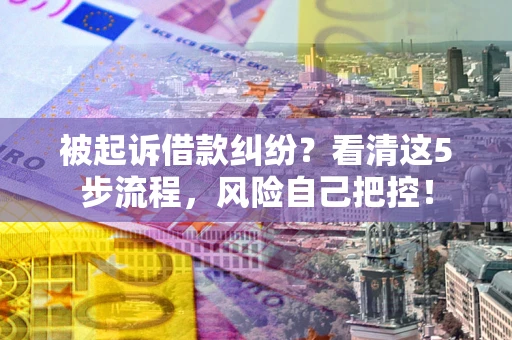 北京被起诉借款纠纷？看清这5步流程，风险自己把控！